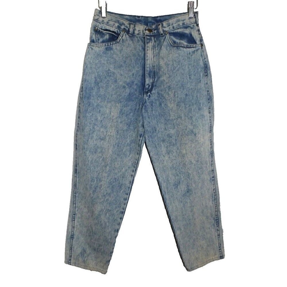 P.S. GITANO blue crop jeans high rise 24" inseam women's size 10 S vintage NEW